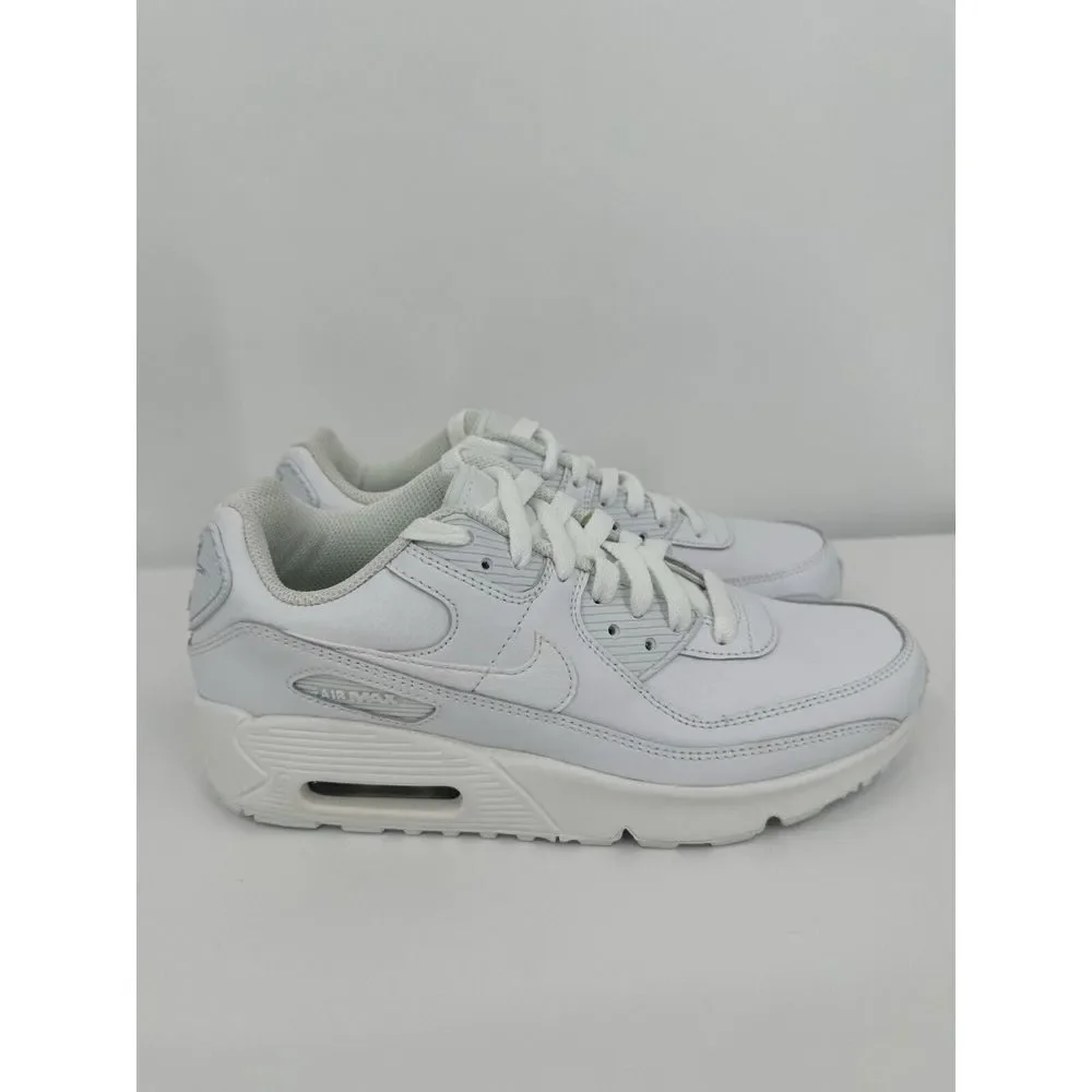 Nike Air‎ Max 90 GS Size 5.5 Youth Triple White New Sneakers Retro Shoes